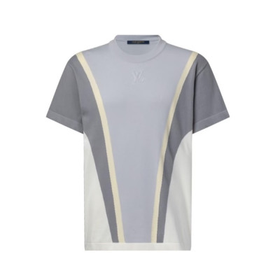 루이비통 남성 라운드 반팔 티셔츠 - Louis vuitton Mens Round Tshirt - lvc13830x
