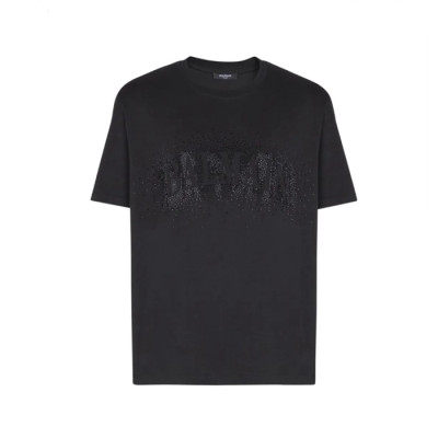 발망 남성 라운드 반팔티 - Balmain Mens Round Tshirt - bmc13835x