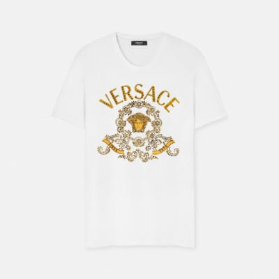 베르사체 남성 반팔 티셔츠 - Versace Mens Round Tshirts - vec13840x