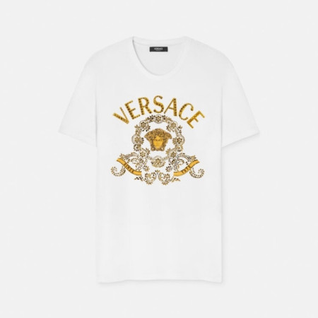베르사체 남성 반팔 티셔츠 - Versace Mens Round Tshirts - vec13840x