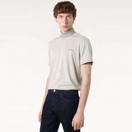 로로피아나 남성 라운드 반팔티 - Loro Piana Mens Round Tshirt - lpc13862x