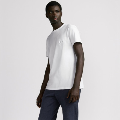 디올 남성 라운드 반팔 티셔츠 - Dior Mens Round Tshirt - dic13872x