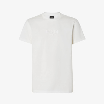 펜디 남성 라운드 반팔 티셔츠 - Fendi Mens Round Tshirt - fec13876x