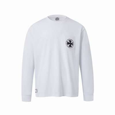 크롬하츠 남성 라운드 긴팔티 - Chrome Hearts Mens Round Tshirt - chc13878x