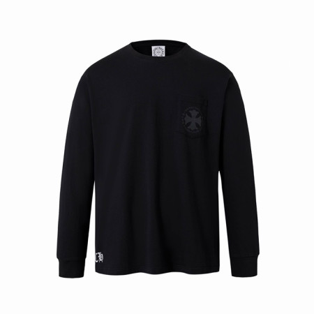 크롬하츠 남성 라운드 긴팔티 - Chrome Hearts Mens Round Tshirt - chc13879x