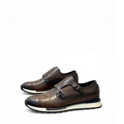 벨루티 남성 이스탄불 더블 몽크 스트랩 브로그 오피스 - Berluti Mens Istanbul Double Monk Strap Brogue Office - bes13626x