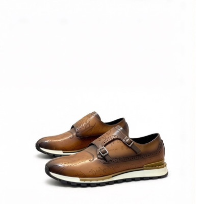 벨루티 남성 이스탄불 더블 몽크 스트랩 브로그 오피스 - Berluti Mens Istanbul Double Monk Strap Brogue Office - bes13627x