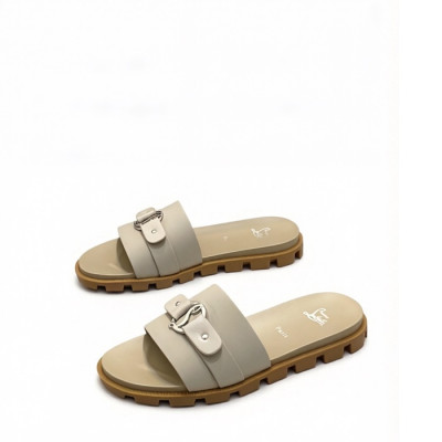 크리스찬 루부탱 남성 CL 로고 슬라이드 샌들 - Christian Loubutin Mens CL Logo-embossed Slides - cls13650x