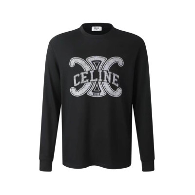셀린느 남성 라운드 긴팔티 - Celine Mens Round Tshirt - cec13896x
