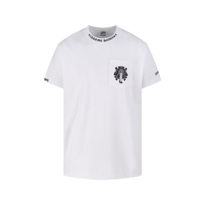 크롬하츠 남성 라운드 반팔티 - Chrom Hearts Mens Round Tshirt - chc13910x