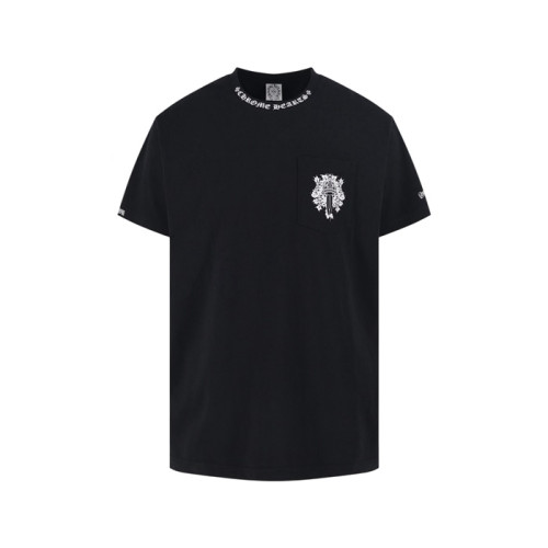 크롬하츠 남성 라운드 반팔티 - Chrom Hearts Mens Round Tshirt - chc13911x