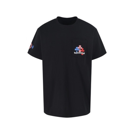 크롬하츠 남성 라운드 반팔티 - Chrom Hearts Mens Round Tshirt - chc13913x