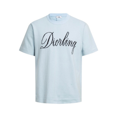 디올 남성 라운드 반팔티 - Dior Mens Round Tshirt - chc13915x