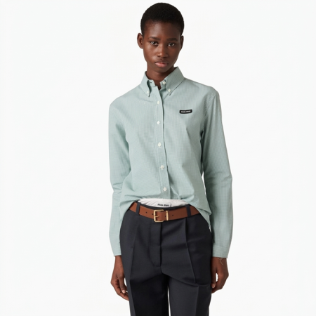 미우미우 여성 클래식 셔츠 - Miumiu Womens Dress Shirts - mic13924x