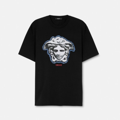 베르사체 남성 반팔 티셔츠 - Versace Mens Round Tshirts - vec13947x