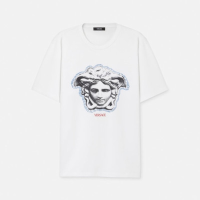 베르사체 남성 반팔 티셔츠 - Versace Mens Round Tshirts - vec13948x