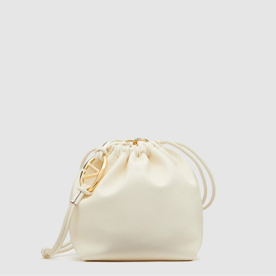 발렌티노 여성 브이로고 푸프 버킷 백 - Valentino Womens V-Logo Pouf Bucket Bag - vab14829x