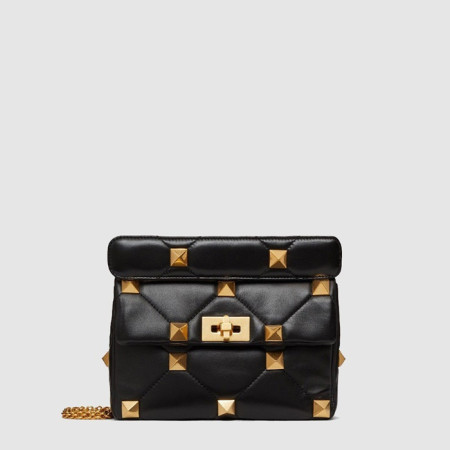 발렌티노 여성 미디엄 로만 스터드 체인 숄더 백 - Valentino Womens Medium Roman Studded Chain Shoulder Bag - vab14832x