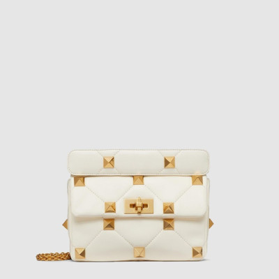 발렌티노 여성 미디엄 로만 스터드 체인 숄더 백 - Valentino Womens Medium Roman Studded Chain Shoulder Bag - vab14833x