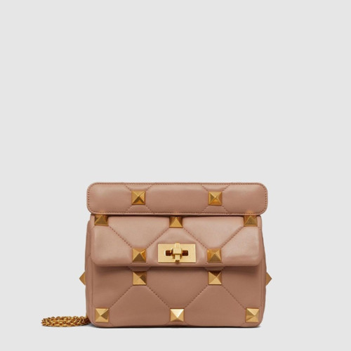 발렌티노 여성 미디엄 로만 스터드 체인 숄더 백 - Valentino Womens Medium Roman Studded Chain Shoulder Bag - vab14834x