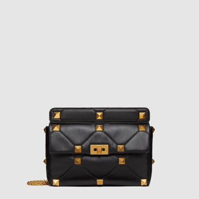 발렌티노 여성 라지 로만 스터드 체인 숄더 백 - Valentino Womens Large Roman Studded Chain Shoulder Bag - vab14835x