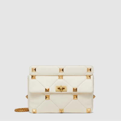 발렌티노 여성 라지 로만 스터드 체인 숄더 백 - Valentino Womens Large Roman Studded Chain Shoulder Bag - vab14836x