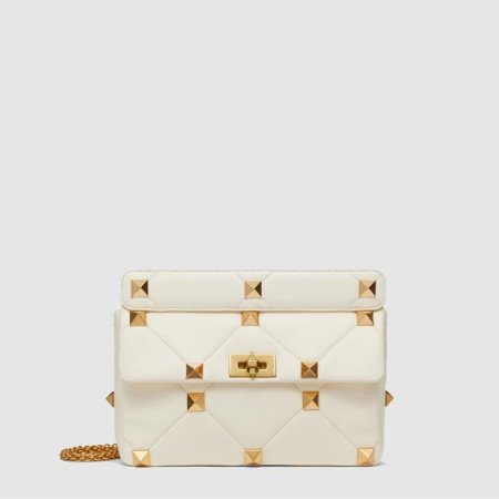 발렌티노 여성 라지 로만 스터드 체인 숄더 백 - Valentino Womens Large Roman Studded Chain Shoulder Bag - vab14836x