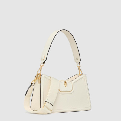 발렌티노 여성 브이로고 가죽 숄더백 - Valentino Womens V-Logo Leather Shoulder Bag - vab14886x