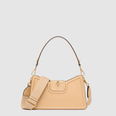 발렌티노 여성 브이로고 가죽 숄더백 - Valentino Womens V-Logo Leather Shoulder Bag - vab14887x
