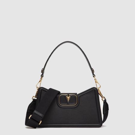 발렌티노 여성 브이로고 가죽 숄더백 - Valentino Womens V-Logo Leather Shoulder Bag - vab14888x