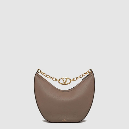 발렌티노 여성 브이로고 문 미디엄 체인 호보 백 - Valentino Womens V-Logo Moon Medium Chain Hobo Bag - vab14911x