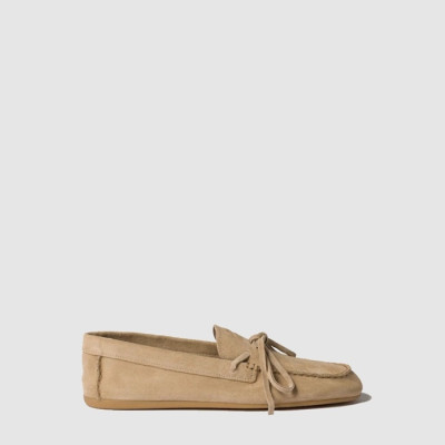 미우미우 여성 스웨이드 로퍼 - Miu Miu Womens Suede Loafers - mis13680x