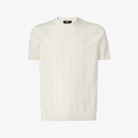 펜디 남성 라운드 반팔 티셔츠 - Fendi Mens Round Tshirt - fec14030x