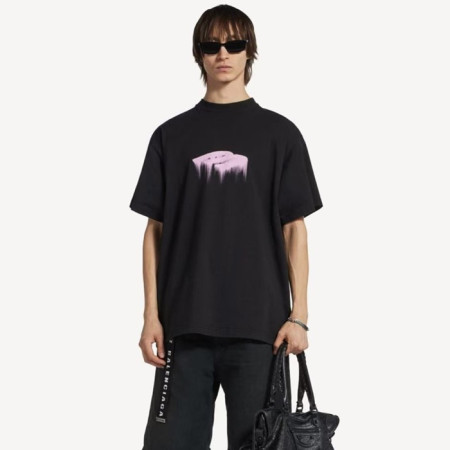 발렌시아가 남성 라운드 반팔 티셔츠 - Balenciaga Mens Round Tshirt - bac14034x