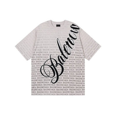 발렌시아가 남성 라운드 반팔 티셔츠 - Balenciaga Mens Round Tshirt - bac14038x
