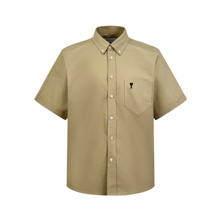 아미 남성 반팔 셔츠 - Ami Mens Basic Shirts - amc14053x