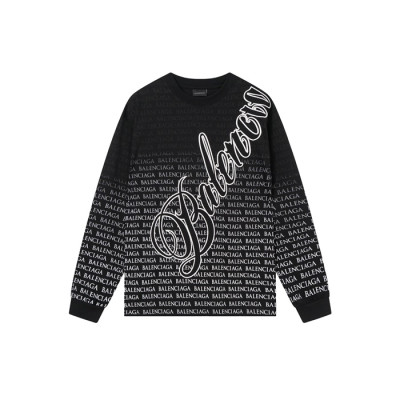 발렌시아가 남성 라운드 긴팔티 - Balenciaga Mens Round Tshirt - bac14062x
