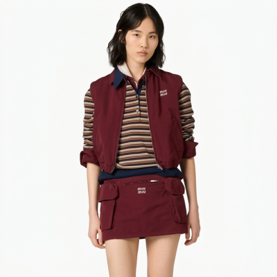 미우미우 여성 집업 베스트 - Miumiu Womens Zip-up Best - mic14068x