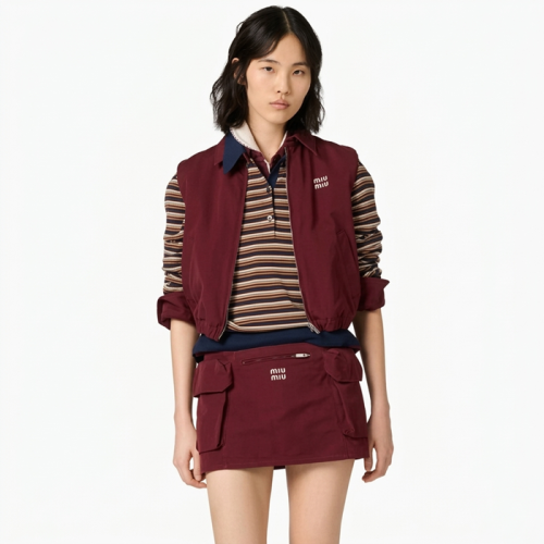 미우미우 여성 집업 베스트 - Miumiu Womens Zip-up Best - mic14068x