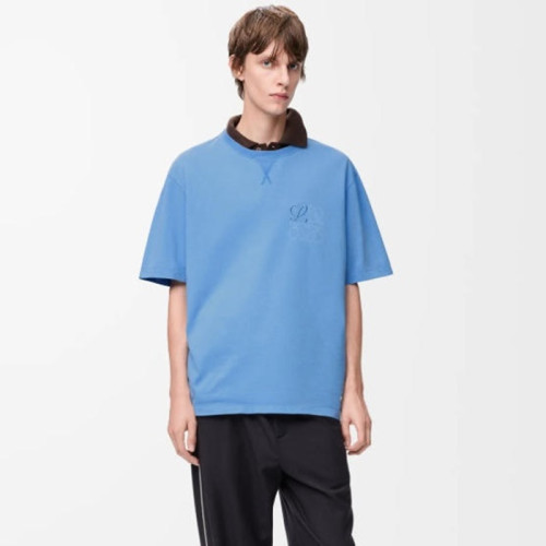 로에베 남성 루즈핏 반팔티 - Loewe Mens Loose Fit Tshirt - loc14076x
