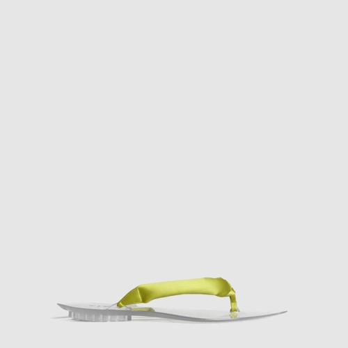 알라이아 여성 새틴 인비저블 토 스트랩 뮬 - Alaia Womens Satin Invisible Toe Strap Mule - als13701x