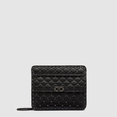 발렌티노 여성 미디엄 락스터드 스파이크 백 - Valentino Womens Medium Rockstud Spike Bag - vab14953x