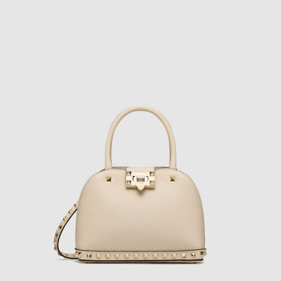 발렌티노 여성 가라바니 락스터드 가죽 스몰 핸드백 - Valentino Womens Garavani Rockstud Leather Small Handbag - vab14986x