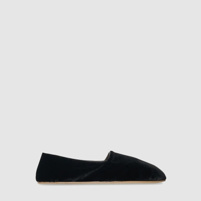 더 로우 여성 폰티 벨벳 슬리퍼 - Tthe Row Womens Ponti Velvet Slippers - ths13720x