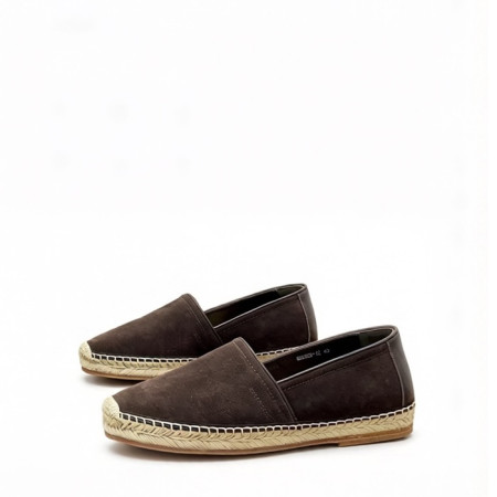 브루넬로쿠치넬리 남성 그레인 레더 에스파듀 - Brunello Cucinelli Mens Grain Leather Espadrilles - brs13728x
