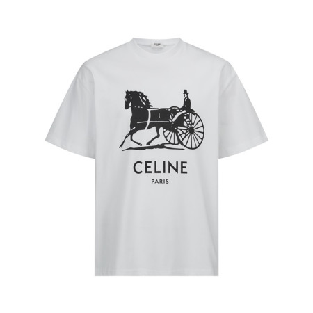 셀린느 남성 반팔 티셔츠 - Celine Mens Round Tshirt - cec14083x