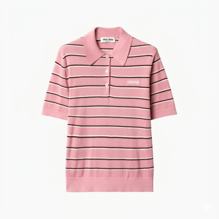 미우미우 여성 폴로 티셔츠 - Miumiu Womens Polo Tshirt - mic14094x