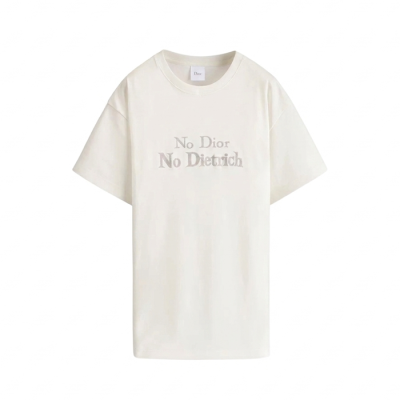 디올 여성 라운드 반팔티 - Dior Womens Round Tshirt - dic14097x