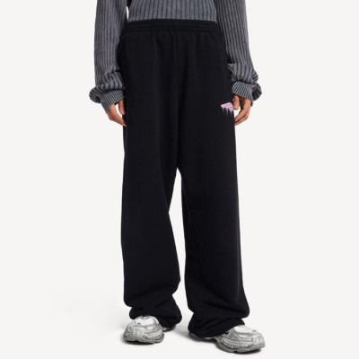 발렌시아가 남성 웻 브러시 루즈핏 트레이닝 팬츠 - Balenciaga Mens Wet Brush Baggy Sweatpants - bac14132x