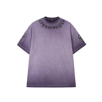 크롬하츠 남성 라운드 반팔티 - Chrom Hearts Mens Round Tshirt - chc14146x